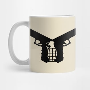 Crossed Guns Logo Mug